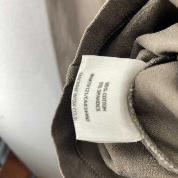 EILEEN FISHER Pants S Stretch Organic Cotton Twill Tapered Ankle Side Zip Gray - Picture 11 of 15